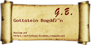Gottstein Bogdán névjegykártya